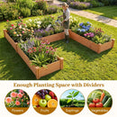 U-Shaped Wooden Raised Garden Bed - 5 Modular Planter Boxes