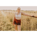 Ultra Soft Velvet Shorts "The Queensmans Mesa" Western Style