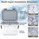Ultra-Light Injection Molded Cooler 53 QT Hard Ice Chest