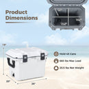 Ultra-Light Injection Molded Cooler 53 QT Hard Ice Chest