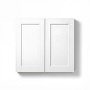 Hampton Bay Hampton Satin White Raised Panel Stock Kitchen Cabinet