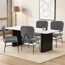 Upholstered Accent Chair Sherpa Reading Chair with Sponge Padding