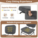 Upholstered Accent Chair Sherpa Reading Chair with Sponge Padding