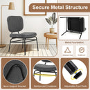 Upholstered Accent Chair Sherpa Reading Chair with Sponge Padding