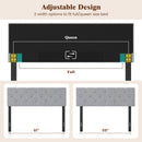 Upholstered Tufted Headboard Queen/Full Size with Adjustable Legs