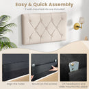 Upholstered Headboard for Twin Size Bed with Fabric Upholstery
