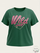 Womens NHL Minnesota Wild Hockey T-Shirt, Size 1X