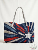 I.N.C. Beach Summer Vacation Tropical Straw Tote