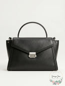 Michael Kors Whitney Large Leather Satchel 30T8SXIS3L Black