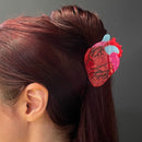 Velvet Claws Anatomical Heart Hair Clip | Red Heart Shaped Claw Clip