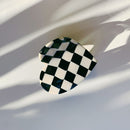 Velvet Claws Checkered Heart Hair Clip | Claw Clip in Velvet Travel Bag