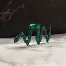 Velvet Claws Cleopatra Green Snake Hair Claw | Claw Clip in Velvet Travel Bag