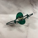 Velvet Claws Cleopatra Green Snake Hair Claw | Claw Clip in Velvet Travel Bag