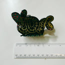 Velvet Claws Coiled Snake Claw in Brown Gold and Red Hair Clip | Claw Clip in Velvet Travel Bag