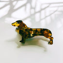 Velvet Claws Dachshund Dog Hair Claw | Claw Clip in Velvet Travel Bag