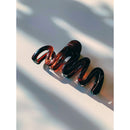 Velvet Claws Hair Clip | '80s Squiggle in Amber Hair Claw