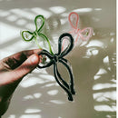 Velvet Claws Hair Clip | Coquette Bow in Black Hair Claw