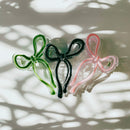 Velvet Claws Hair Clip | Coquette Bow in Pink Hair Claw