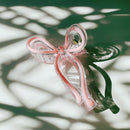 Velvet Claws Hair Clip | Coquette Bow in Pink Hair Claw