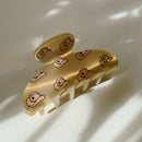 Velvet Claws Hair Clip | Cowgirl Hat in Gold Hair Claw