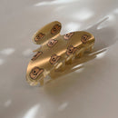 Velvet Claws Hair Clip | Cowgirl Hat in Gold Hair Claw