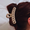 Velvet Claws Hair Clip | The Chain in Toasted Marshmallow | Claw Clip in Velvet Travel Bag