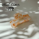 Velvet Claws Hair Clip | The Diana in Peach Confetti