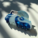 Velvet Claws Hair Clip | The Mermaid in Nudie Blue Hair Claw