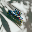 Velvet Claws Hair Clip | The Psychedelic in Blue Acid Trip Hair Claw