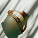 Velvet Claws Hollow Crescent in Marble Auburn Hair Claw