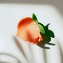 Velvet Claws Jane and the Medium Peach Mini Hair Claw | Claw Clip in Velvet Travel Bag