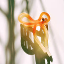 Velvet Claws Mini Coquette Bow in Caramel Latte Hair Clip | Claw Clip in Velvet Travel Bag