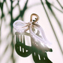 Velvet Claws Mini Coquette Bow in Violet Ombre Hair Clip | Claw Clip in Velvet Travel Bag