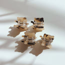 Velvet Claws Mini Kitty Claw Set of 4 | Hair Claw Clip in Velvet Travel Bag