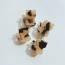 Velvet Claws Mini Kitty Claw Set of 4 | Hair Claw Clip in Velvet Travel Bag