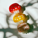 Velvet Claws Mini Mushroom Hair Clip in Orange