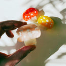 Velvet Claws Mini Mushroom Hair Clip in Pink