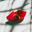 Velvet Claws Mysterious Smile Hair Claw | Red Lips Claw Clip