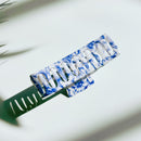 Velvet Claws Painted Pottery Blue Floral Hair Clip | Claw Clip in Velvet Travel Bag