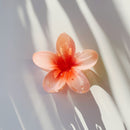 Velvet Claws Peach Flower Hair Claw