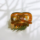 Velvet Claws Pretzel Hair Claw | Claw Clip in Velvet Travel Bag