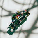 Velvet Claws Rectangular Mini Claw in Ancient Mosaic | Claw Clip in Velvet Travel Bag