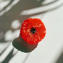 Velvet Claws Round Poppy Small Hair Claw