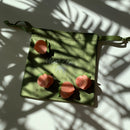 Velvet Claws Set of 4 ππππ Mini Peach Hair Clips | Claw Clips in Velvet Travel Bag