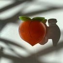Velvet Claws Set of 4 ππππ Mini Peach Hair Clips | Claw Clips in Velvet Travel Bag