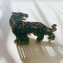 Velvet Claws Shaped Cheetah Hair Claw | Claw Clip in Velvet Travel Bag