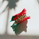 Velvet Claws Small Hair Clip | Red Rosebud Hair Claw