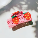 Velvet Claws Strawberry Granny Square Hair Claw