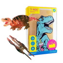 Velvet Claws T-Rex Hair Claw and T-Rex Flask Style Pop Art Water Bottle Bundle