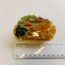 Velvet Claws Taco Fiesta Hair Clip | Claw Clip in Velvet Travel Bag